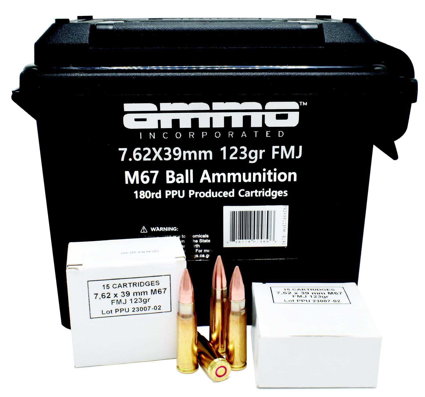 AI 7.62X39MM 123GR FMJ M67 BALL 180/6 - New at BHC